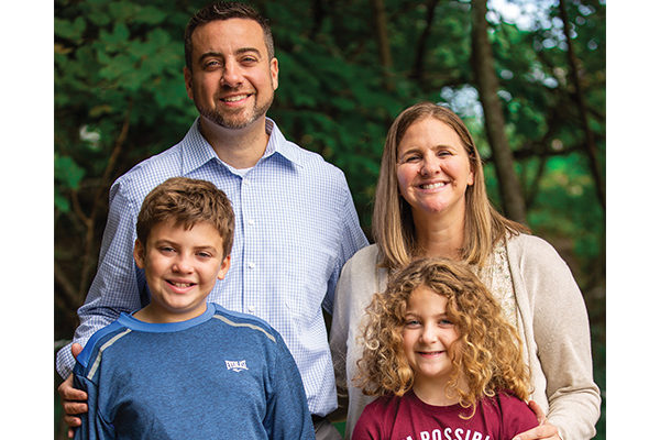 Joe & Laura (Ramsdell) Parrillo ’99 and their two children.