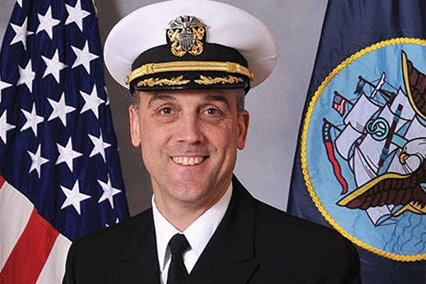 Rear Admiral Andrew Loiselle ’88
served as an honorary pallbearer
at the U.S. Capitol services for the
late President George H.W. Bush.