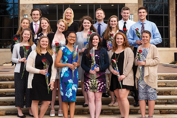The 2019 Augustine Scholars were honored at Assumption's annual Convocation in April.