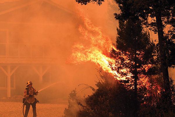 Elaine Ingalls ’17, a disaster service worker for the County of Santa Cruz, CA, shared her firsthand experiences with the California wildfires, in particular the California CZU Lightning Complex fire, during a virtual conversation with fellow alumni. Photo courtesy of Shmuel Thaler.