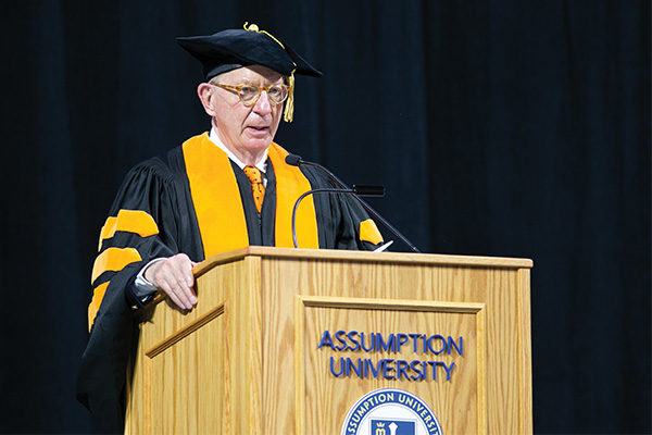 George Will addresses the Class of 2021.