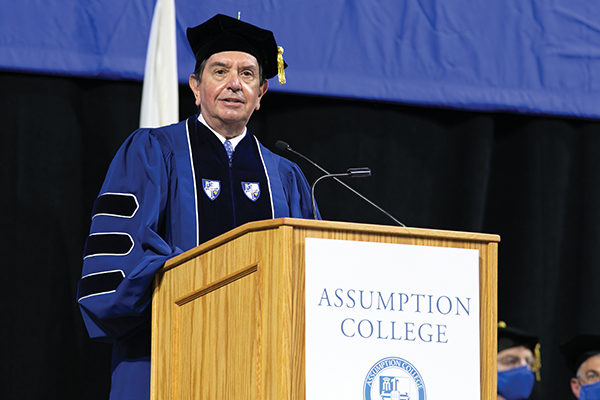 Robert Royal, Ph.D., addresses the Class of 2020.